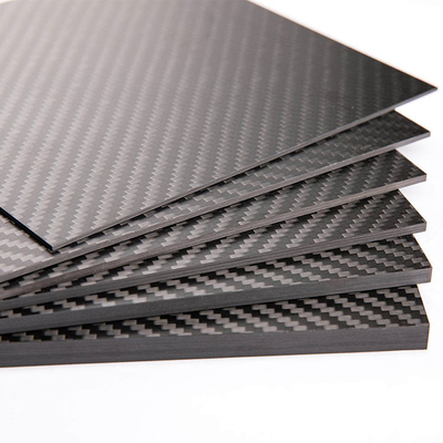 0.5mm - 12mm Thickness 3K Carbon Fiber Plate Laminate Twill Weave Panel Sheets