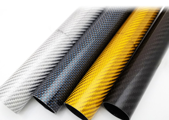 Thick Wall Carbon Fibre Tube Anti Ultraviolet Radiation 3K Woven Finish