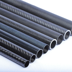 Round / Oval Carbon Fiber Composite Tube 3K Glossy Twill Surface