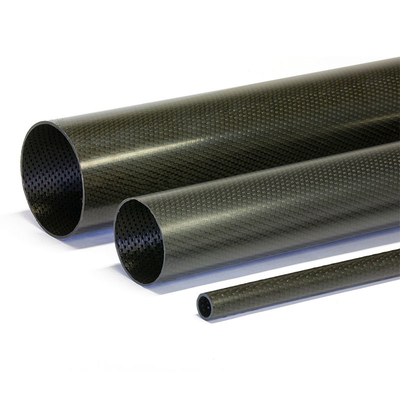 Thick Wall Carbon Fiber Tube Anti Ultraviolet Radiation 100% 3K Woven Finish