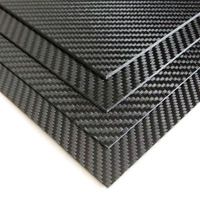 100% 3K Plain Weave Carbon Fiber Sheets Plate 200 X 300 X 1 MM