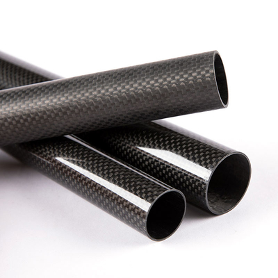 Excellent Strength And Stiffness Standard Modulus Round Carbon Fiber Tube 3K Twill