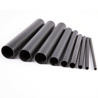 Excellent Strength And Stiffness Standard Modulus Round Carbon Fiber Tube 3K Twill