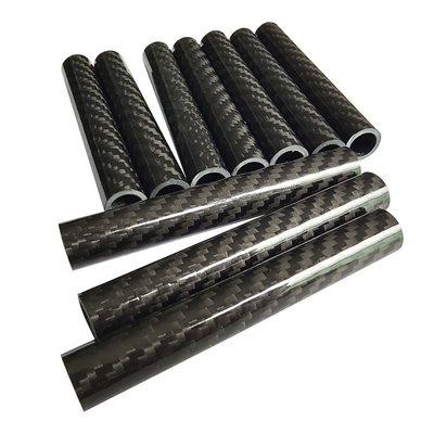 Lightweight 3K Carbon Fiber Round Tubing Strong Corrosion Resistance