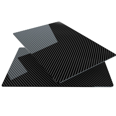 Flexible 0.3mm Thin Carbon Fiber Sheets High Straight  High Gloss Plain