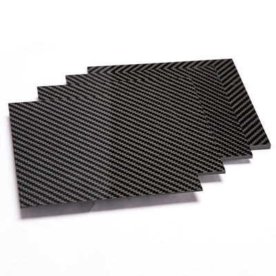 High Strength Industrial Black Carbon Fiber Sheet 2/2 Twill 3K Woven