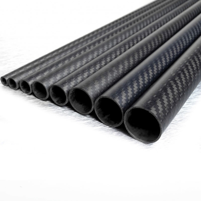 UV Resistant High Strength Carbon Fiber Tube 100% 3K Twill Plain Weave