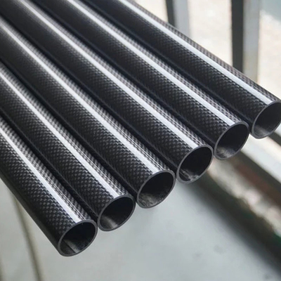 100% Customized Glossy Matte 3K Weave Carbon Fiber Round Tube