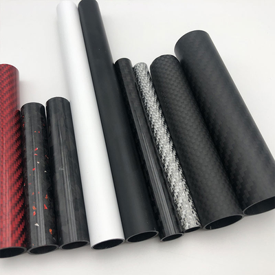 Customizend Different Sizes 3K Round Carbon Fiber Tubes Roll Wrapping Technique