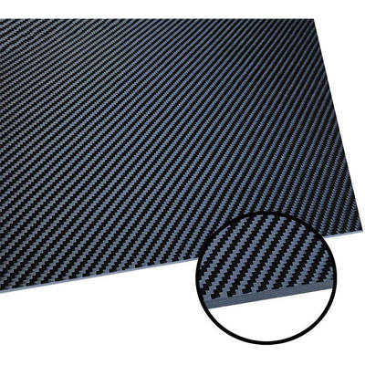 100X250X0.3MM 100% 3K Carbon Fiber Plate Plain Weave Panel Sheet 0.3mm Thickness (Glossy Surface)