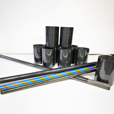 Customizable Plain Weave 3k Carbon Fiber Tube for Aerospace Industry