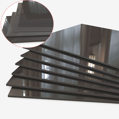 3K 100% Rigid Carbon Fibre Sheet 0.25, 0.5, 1.0, 1.5, 2.0, 2.5, 3.0, 4.0, 5.0mm