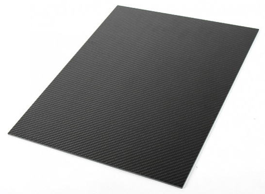 High Strength 4mm x 300mm x 400mm Carbon Fiber Composite Panel 2×2 Twill