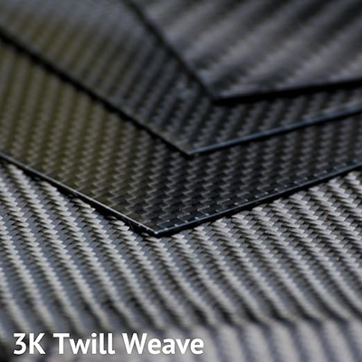 Carbon Fiber Sheets Twill Weave Glossy Or Matte Finish 200 X 300 Mm Or 7.8 X 11.8 Inches