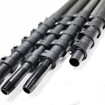 3K 12K Surface Carbon Fiber Telescopic Pole High Stiffness Low Weight Wear Resistance