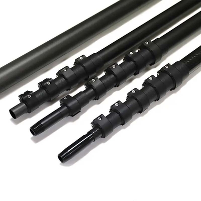 3K 12K Surface Carbon Fiber Telescopic Pole High Stiffness Low Weight Wear Resistance