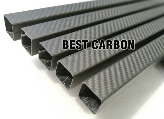 Carbon Square Tubes CFRP Pipes  Twill Exterior Material