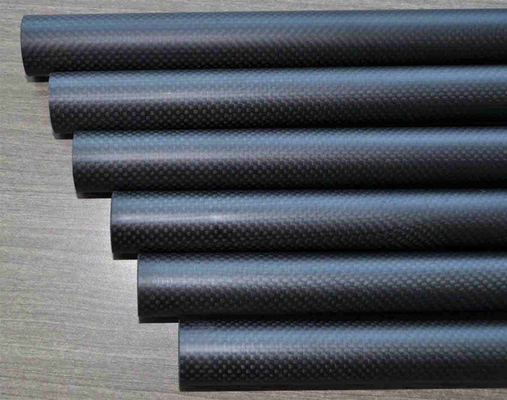 Carbon Fiber Tubing - 16mm x 14mm x 500mm - 3K Roll Wrapped 100% Carbon Fiber Tube Glossy