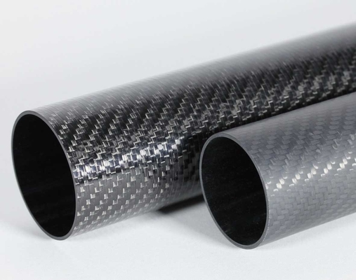 Carbon Fiber Tubing - 16mm x 14mm x 500mm - 3K Roll Wrapped 100% Carbon Fiber Tube Glossy