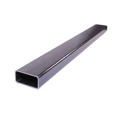 High Strength Roll Wrapped Rectangular Carbon Fiber Tube 3K Matte Plain Weave Surface