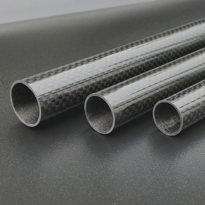 High Grade Flexural Strenght Wrapped Prepreg Carbon Fibre Tube 18.0x16.0 X 1000 Mm CFRP
