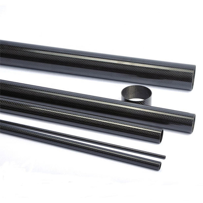 Wrapping Multiple Layers 3K Round Shaped Roll Wrapped Carbon Fiber Tube