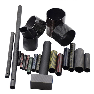 Wrapping Multiple Layers 3K Round Shaped Roll Wrapped Carbon Fiber Tube