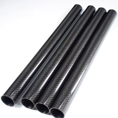 35mm O.D. 33mm I.D. 35x33x500mm 35mm 3K Roll Wrapped 100% Pure Round Carbon Fiber Tubes