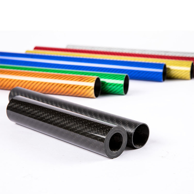 Colored Carbon Fiber Tubing Glossy / Matte Finish Functionality In Modern Design