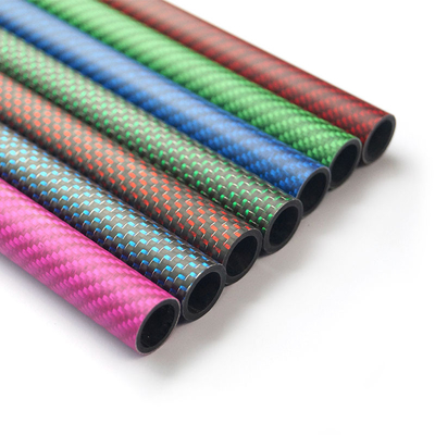 Colored Carbon Fiber Tubing Glossy / Matte Finish Functionality In Modern Design