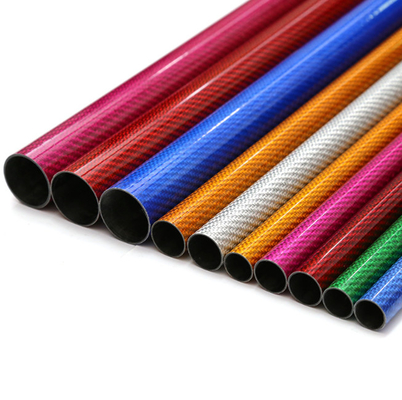 Colored Carbon Fiber Tubing Glossy / Matte Finish Functionality In Modern Design