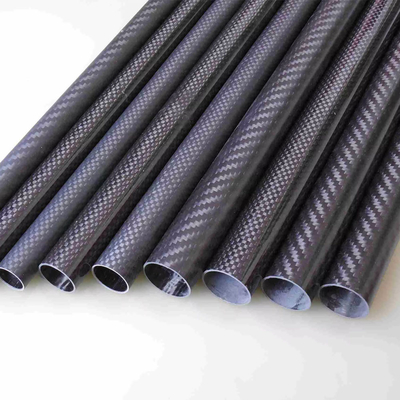 Super Light & High Stiffness 30mm - 27mm Roll Wrapped Carbon Fibre Tube