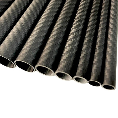 Super Light & High Stiffness 30mm - 27mm Roll Wrapped Carbon Fibre Tube