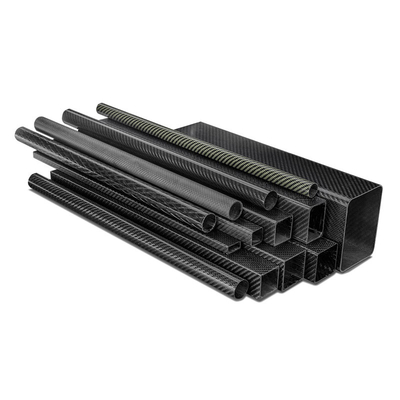 Length 600mm 3K Full Carbon Fiber Square Tube Gloss Matt Surface