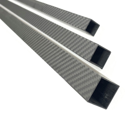 Length 600mm 3K Full Carbon Fiber Square Tube Gloss Matt Surface