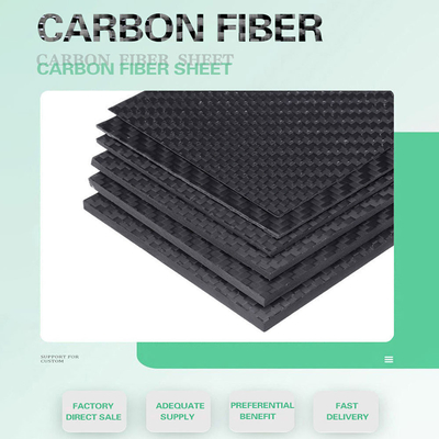 Super Light & High Stiffness 100% 3K Carbon Fiber Panels - Good Flexibility