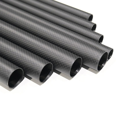 3K Carbon Fiber Tube Plain Matte Length 1000mm Wall Thickness 1mm High Strength Full Carbon Fiber Tube