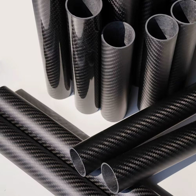 Roll Wrapped 3K Carbon Fiber Tube 14/16/18/20/25mm Matte / Glossy 1mm/2mm Wall Thickness