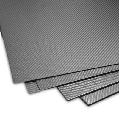 High Strength 3K Carbon Fiber Sheet Twill / Plain Glossy or Matte Lightweight & Durable Sheet