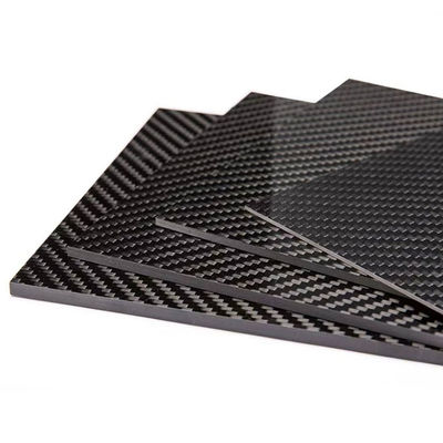 250 X 100 X1 MM 3K Real Carbon Fiber Board Plate Carbon Plate Twill Weave Panel Sheets