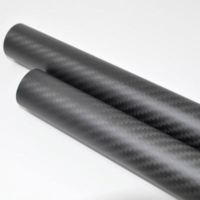 Precision Engineered 3K Matte Twill Carbon Fiber Hollow Round Tube