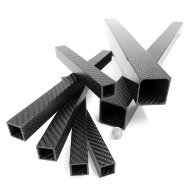 High Strength 3K Full Carbon Fiber Square Tube Superior Quality Smooth Finish