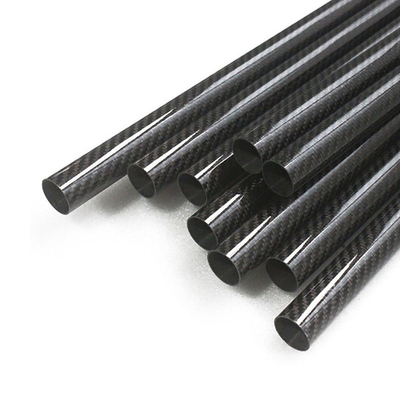 Customized 3K Weave Carbon Fiber Tube 8mm OD 6mm ID Glossy Finish Black or Customized