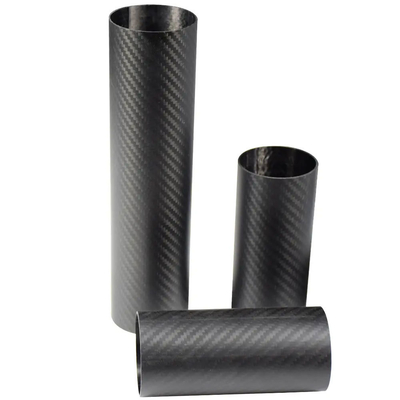 3K Plain / Twill Carbon Fiber Tube for Strength and Light Weight