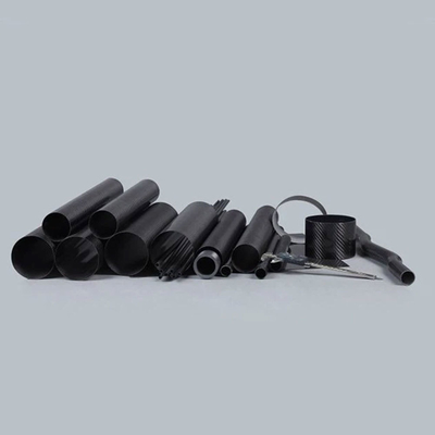 Roll Wrapped Oval Carbon Fiber Tube , Lightweight & Aerodynamic Composite Tubing