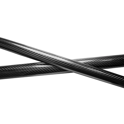 Roll Wrapped Carbon Fiber Tube 10x8x600mm 3K Twill Matte Finish