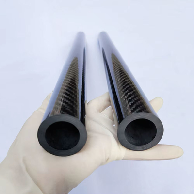 100% 3K Carbon Fiber Tube - Twill Weave - 1/2" ID x 5/8" OD x 3 ft. Long