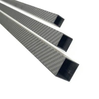 3K Full Carbon Fiber Square Tube High Strength Length 500mm OD 10mm 15mm 20mm 22mm 25mm 30mm