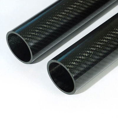 3K Matte Plain Weave Carbon Fiber Tube - Roll Wrapped Carbon Fiber Tube