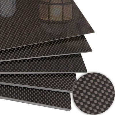 Premium 3K Carbon Fiber Sheet with High-Gloss Finish, Customized Size, and 120°C Heat Resistance